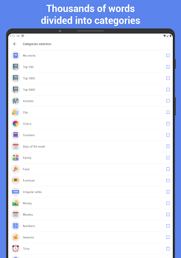 Screenshot of Learn Korean with flashcards!
