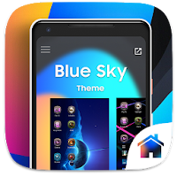 Blue Sky Theme For Computer Launcher