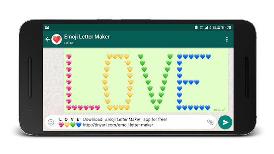 Emoji Letter Maker Screenshot