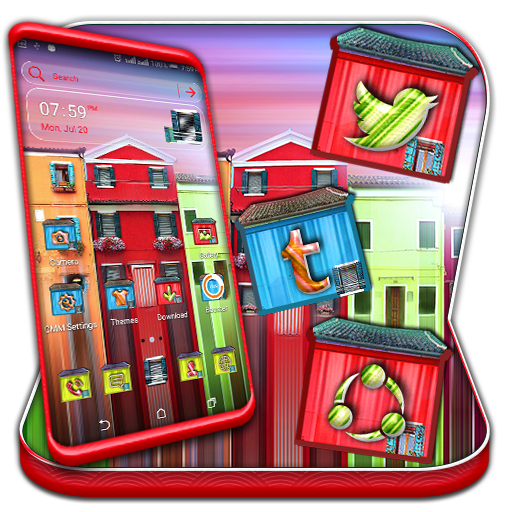 Colorful House Launcher Theme logo