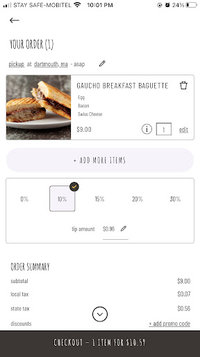 Screenshot of Mirasol's Cafe Official