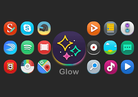 Glow - Icon Pack 8.0 APK screenshots 1