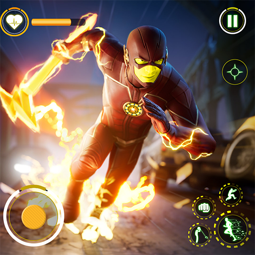 herói da velocidade do flash3d