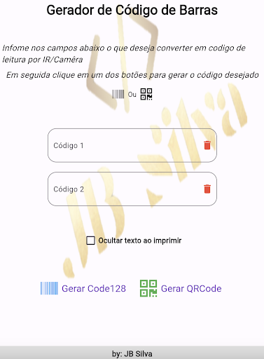 Android application Codigo de barras screenshort
