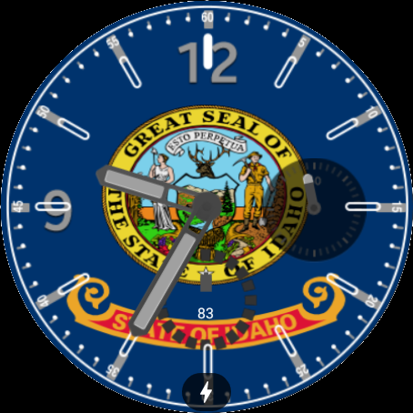 Idaho Flag Watchface Screen 2