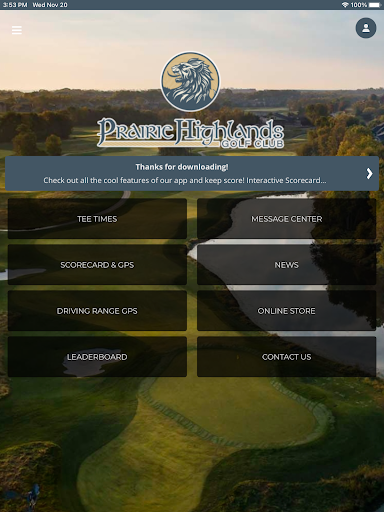 Prairie Highlands Golf Club Screenshot