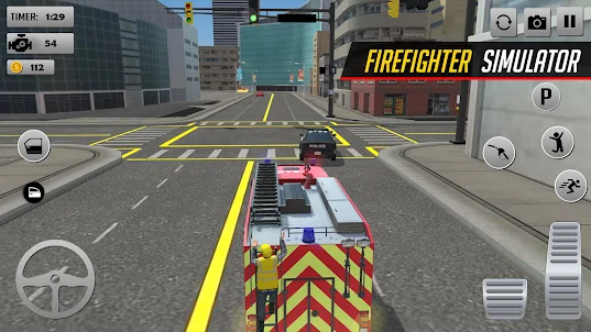 US Firefighter:Fire Truck Game