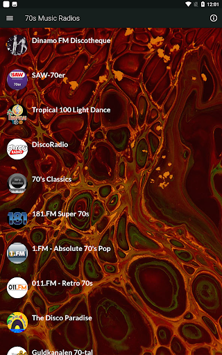 70s Music Radios: Disco, Funk Screenshot 1 - AppWisp.com