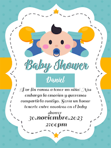 dejar Campanilla conducir Invitaciones baby shower - Apps en Google Play