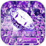 Purple Diamond Glitter Keyboard icon