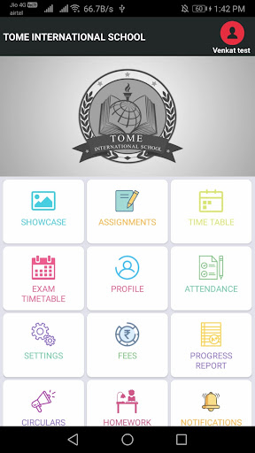 Android application TOME Parent App screenshort
