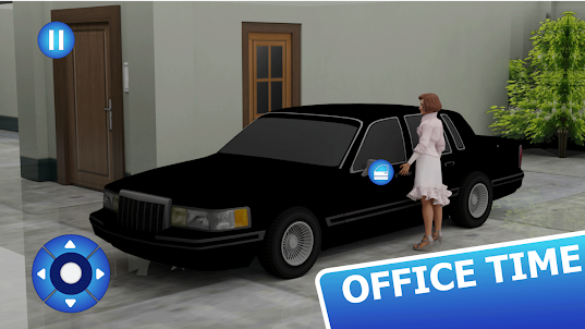 Büromädchen-Simulator-Spiel 3D