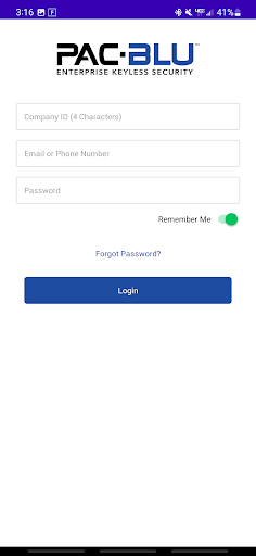 Android application PAC-BLU NexGen screenshort
