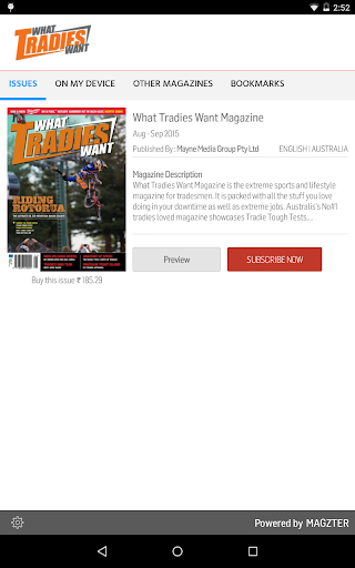 Android application What Tradies Want Magazine screenshort