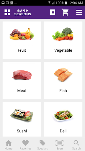 Android application Seasons Kosher screenshort