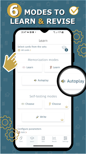Screenshot of Flashcard maker vocab notebook