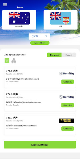Send Money Pacific Screen 3