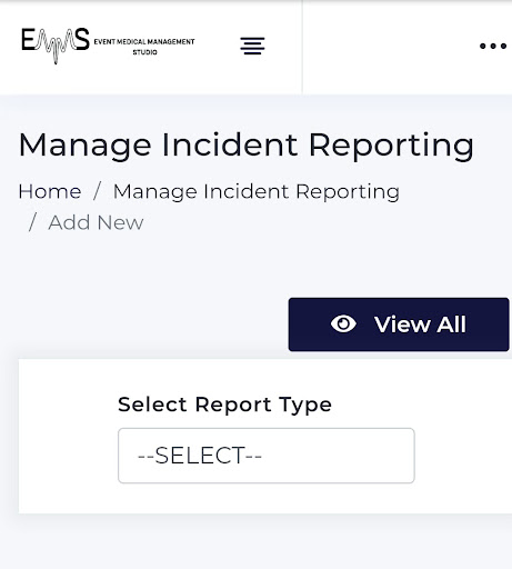 EMMS - Event Med Ops Screen 2