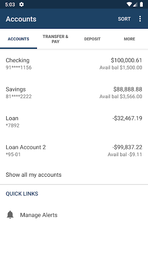 Aurora CU Mobile Banking Screen 3