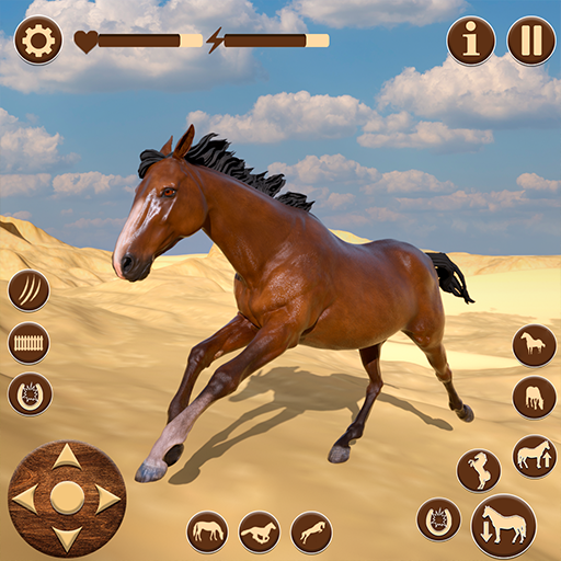 Wild Horse Riding Sim: Racing logo