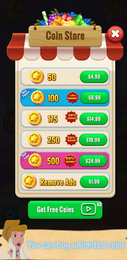 Android application Sweet Fruit - Match 3 Games screenshort