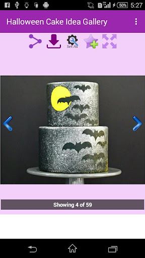 Android application Halloween Cake Idea Gallery screenshort