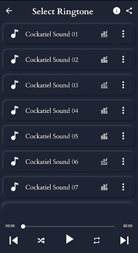 Cockatiel Sounds Screen 3