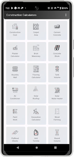 Construction Calculators Screenshot 2 - AppWisp.com