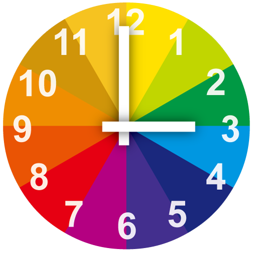 Rainbow Clock with Second