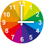 Cover Image of Download Rainbow Clock with Second 3.6.38 APK