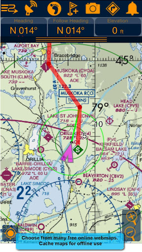 Android application PathAway Outdoor GPS Navigator screenshort