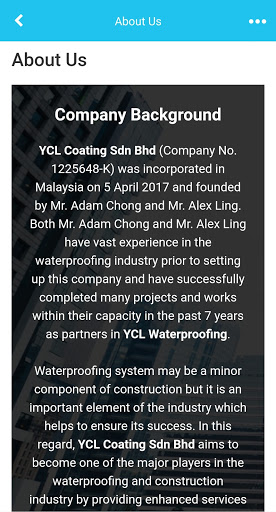 YCL Coating Sdn Bhd Screen 2