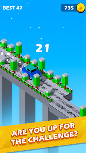 Android application Cross The Bridge : Tap to Play screenshort