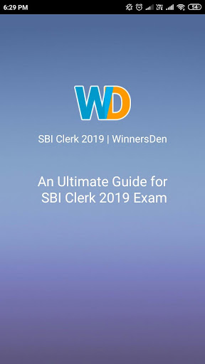 Android application SBI Clerk | WinnersDen screenshort