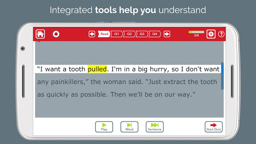 Advanced Reading Therapy Screen 2