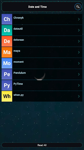Screenshot of Python Libraries and Compiler