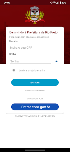 Android application Prefeitura de Rio Preto screenshort