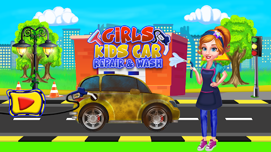 Girls Kids Car Repair & Wash