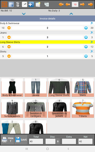 Android application Smart Point of Sale screenshort