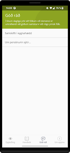 Kunnleiki um demens Screen 3