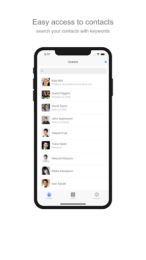 Android application Contalist screenshort