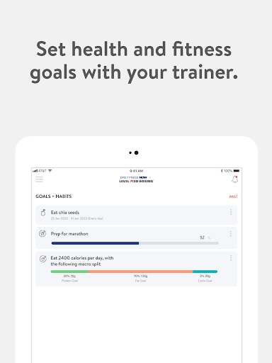 Screenshot of Erie Fitness Now and Level Red