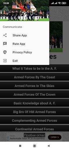 Armed Forces Screen 2