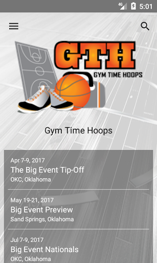Android application Gym Time Hoops screenshort