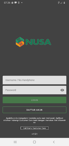 Android application Nusa App screenshort