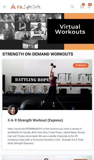 Altman Fitness Hub Screen 2
