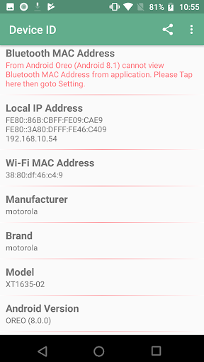 Device ID Screen 2