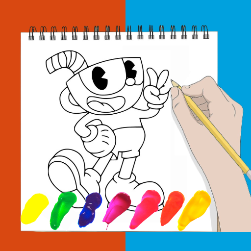 Cup Coloring game logo