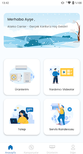 Android application Alarko Carrier–Gerçek Konfor screenshort