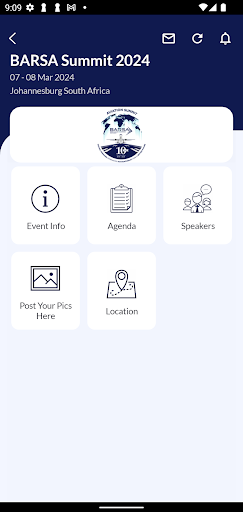 Android application BARSA Aviation Summit 2024 screenshort